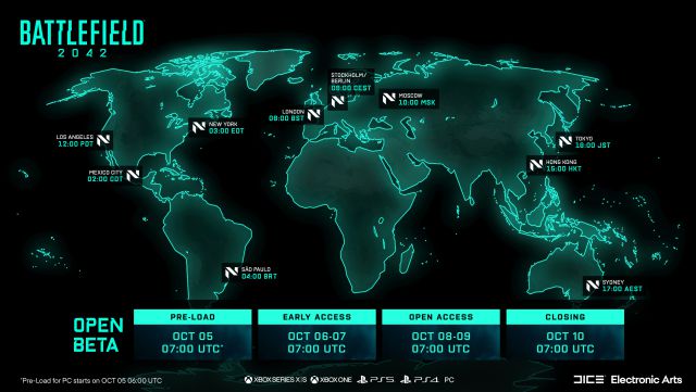 Quand commence la bêta ouverte de Battlefield 2042 et quand se termine-t-elle ?