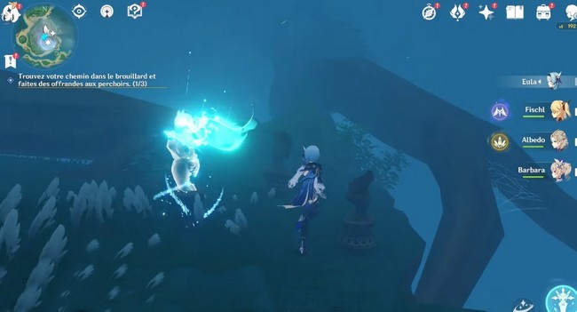 Réunissez les 3 fées pour abaisser le niveau de l’eau