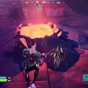 Un geyser corrompu dans les détours de Fortnite