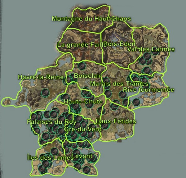 Emplacements chanvre new world