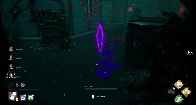 glyphe violet dans Dead By Daylight