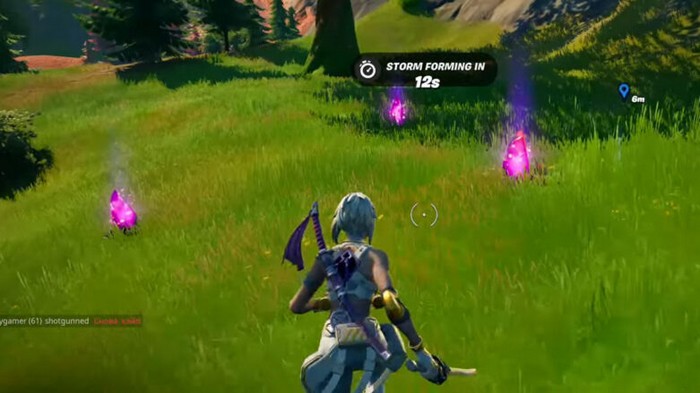 les fragments corrompus violets