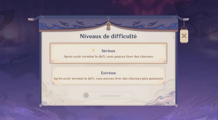 niveau de difficulté