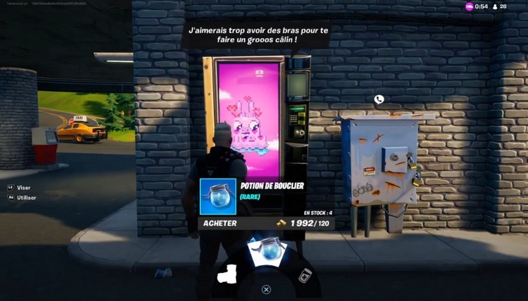 un distributeur automatique fortnite saison 8