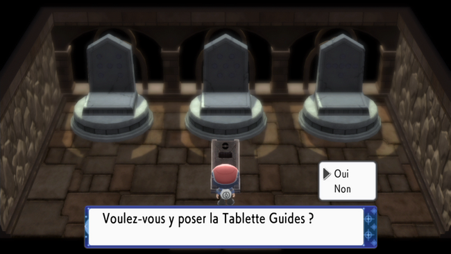 activer le socle avec des tablettes, le légendaire correspondant apparaît, vous permettant de l'affronter