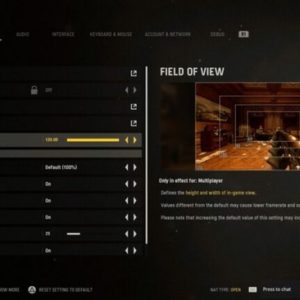 Comment changer le FOV sur Xbox, PS5, PS4 dans Call of Duty: Vanguard ?