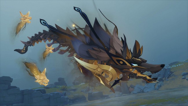 Emplacement Loup alpha doré Genshin Impact