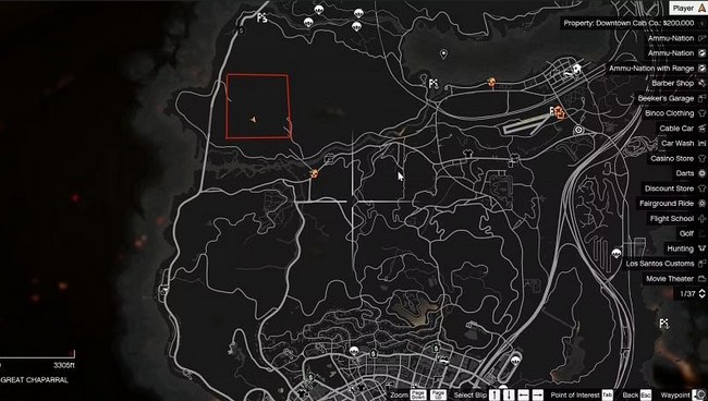 Emplacement la base militaire de GTA 5