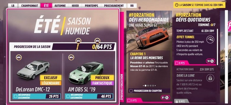 Forza Horizon 5 DELOREAN A DÉBLOQUER