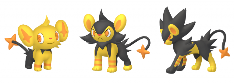 Lixy, Luxio et Luxray shiny