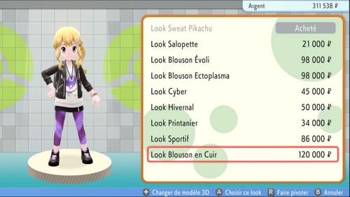 Look Blouson en cuir-fille