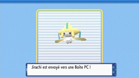 avoir Jirachi dans Pokémon Diamant étincelant et Perle scintillante