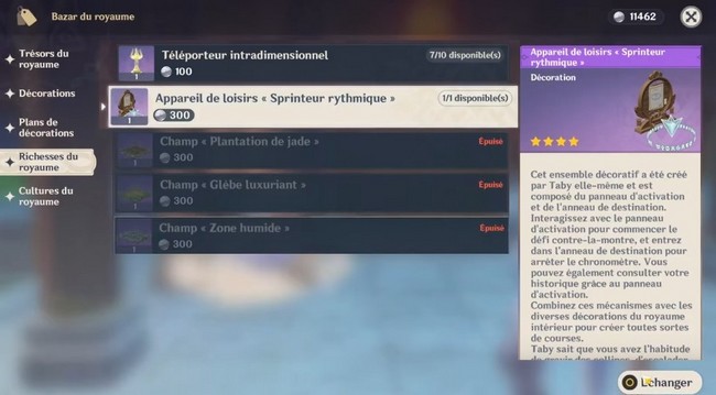 bazar du royaume genshin impact