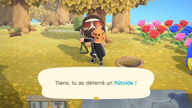 Le lendemain, vous pourrez déterrer votre gyroïde complet