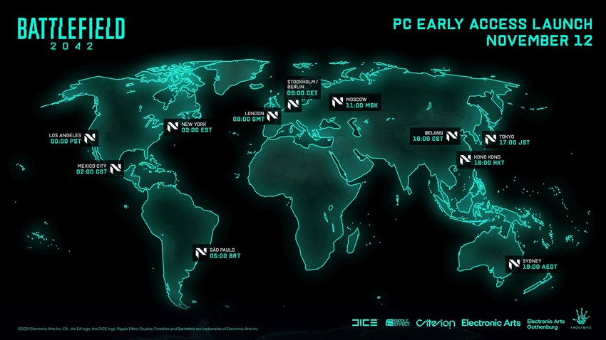 Heure accès anticipé Battlefield 2042