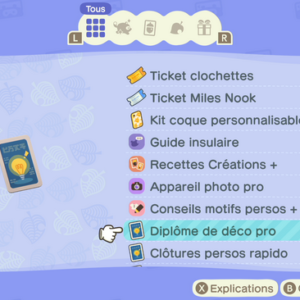 le Diplôme de déco pro Animal Crossing: New Horizons