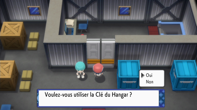 utiliser la clé du hangar
