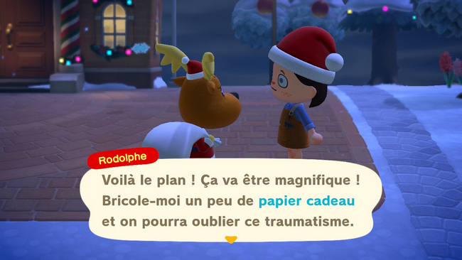 ACNH-Jour-des Cadeaux- papier cadeau festif