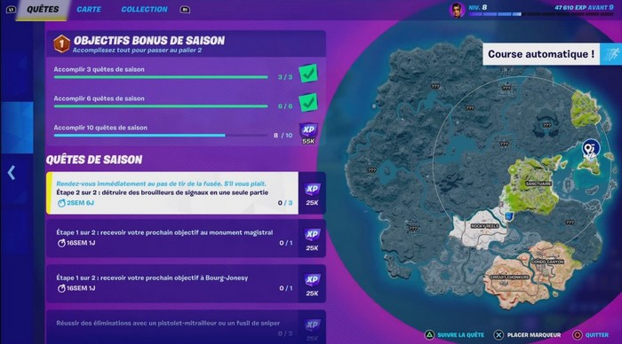 Détruire des brouilleurs de signaux en une seule partie