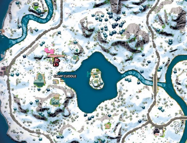 Emplacement d'Experte des câlins dans Fortnite chapitre 3 saison 1