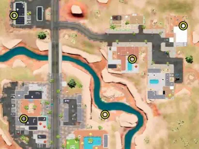 Emplacements des petits avions de Condo Canyon