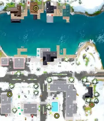 Emplacements des petits avions de Sleepy Sound