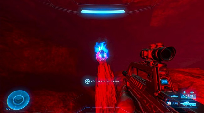 Halo Infinite - Localisation du crâne ŒIL NOIR