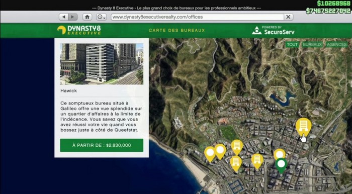 Emplacement de l'agence Hawick