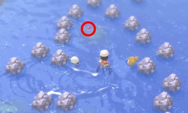 Pierre Eau dans Pokémon Diamant Étincelant / Perle Scintillante