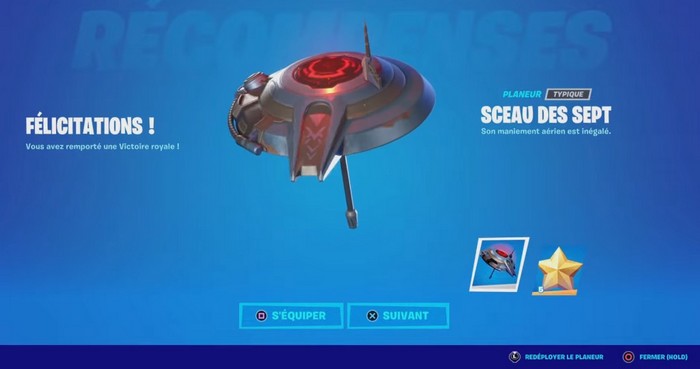 Planeur Sceau des sept dans Fortnite Chapitre 3 Saison 1