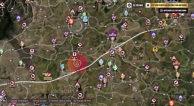 emplacement du coffre au trésor forza horizon 5