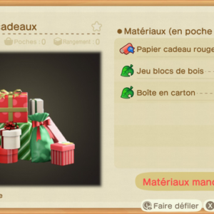 la pile de cadeaux