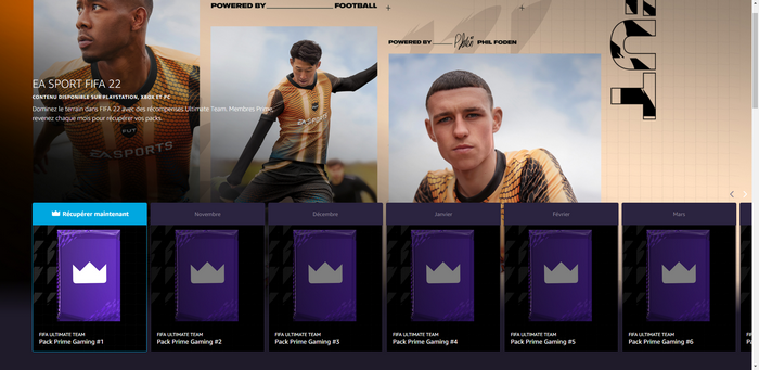 récupérer des récompenses Prime Gaming FIFA 22