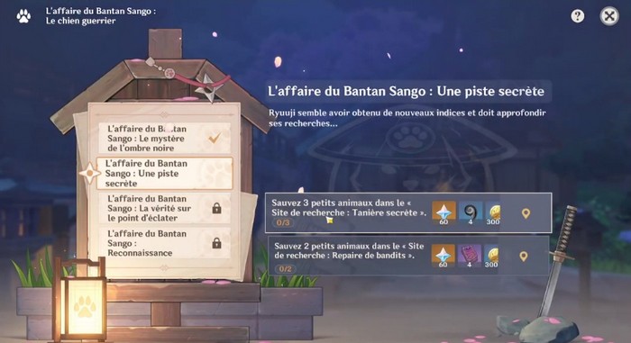 sauvez 3 petits animaux dans le site de recherche Taniére secrète