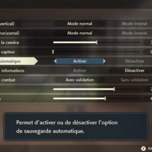 Activer la sauvegarde automatique Légendes Pokémon Arceus