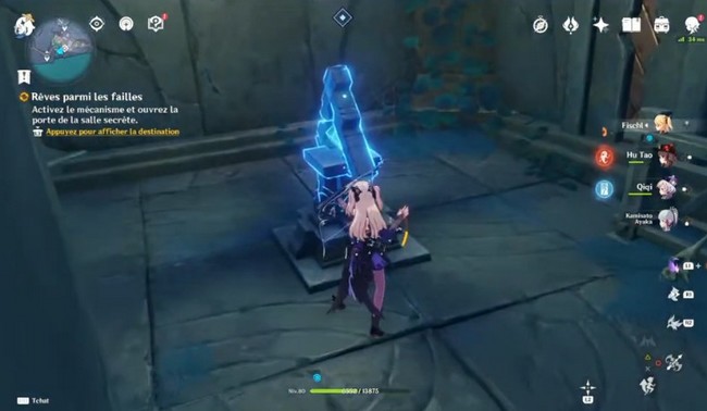 Activez le mécanisme et ouvrez la porte de la salle secrète