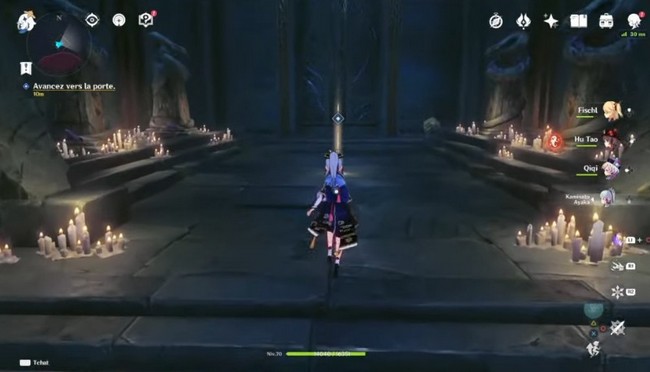 Avancez vers la porte