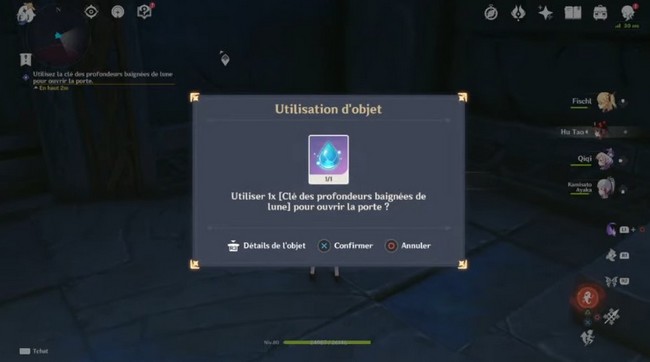 Clé des profondeurs baignées de lune