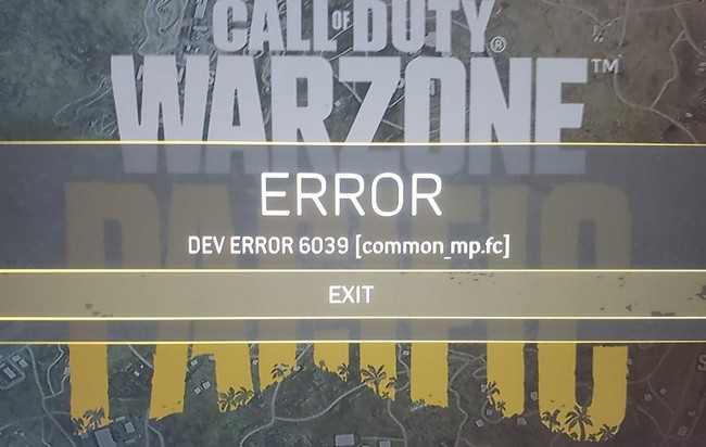 Comment corriger l’erreur 6039 de COD Warzone