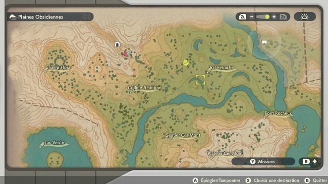 Emplacement noigrumes Légendes Pokémon Arceus