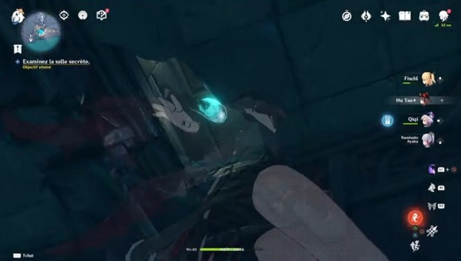 Examinez la salle secrète