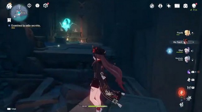 Examinez la salle secrète