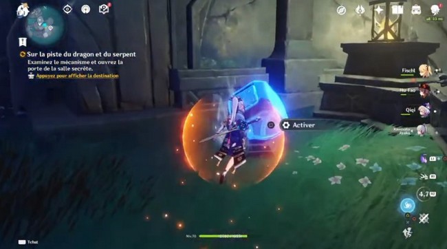 Examinez le mécanisme et ouvrez la porte de la salle secrète