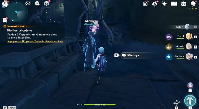 Parlez à l'apparition rémanente dans la zone interdite