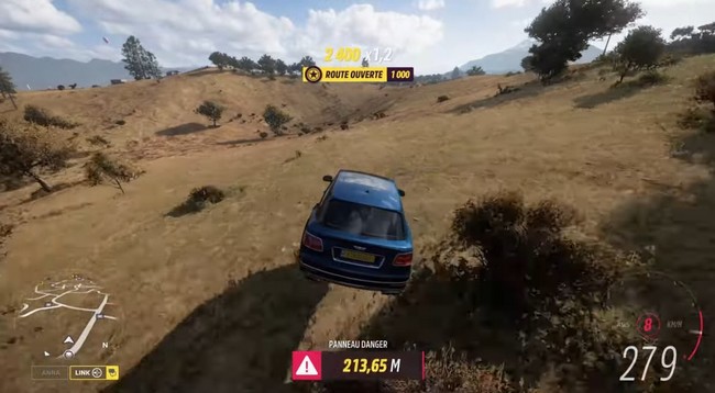 accomplir le défi hivernal Panneau Danger La Cruz dans Forza horizon 5-1