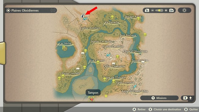 camp des plaines obsidiennes