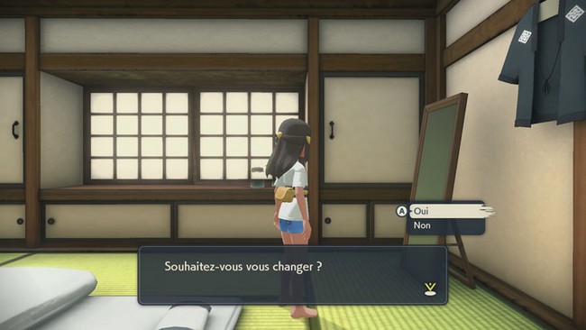 changer de tenue dans Légendes Pokémon Arceus