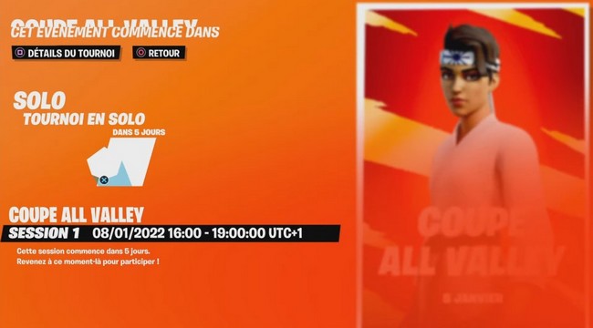heure de début de la coupe All Valley fortnite
