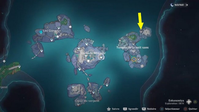 la quête Le défi de Date genshint impact