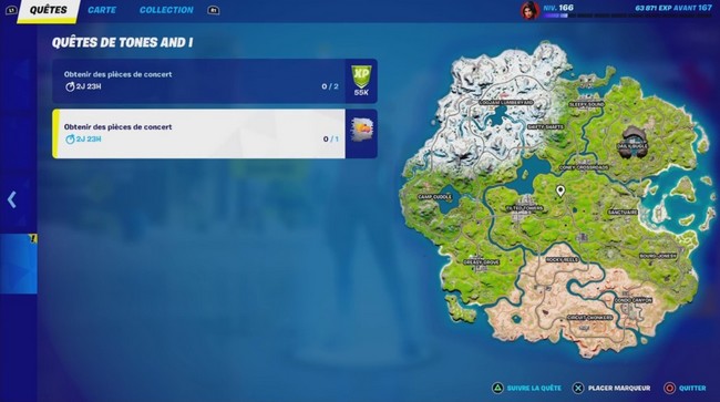 obtenir des pièces de concert dans la série Onde sonore de Fortnite